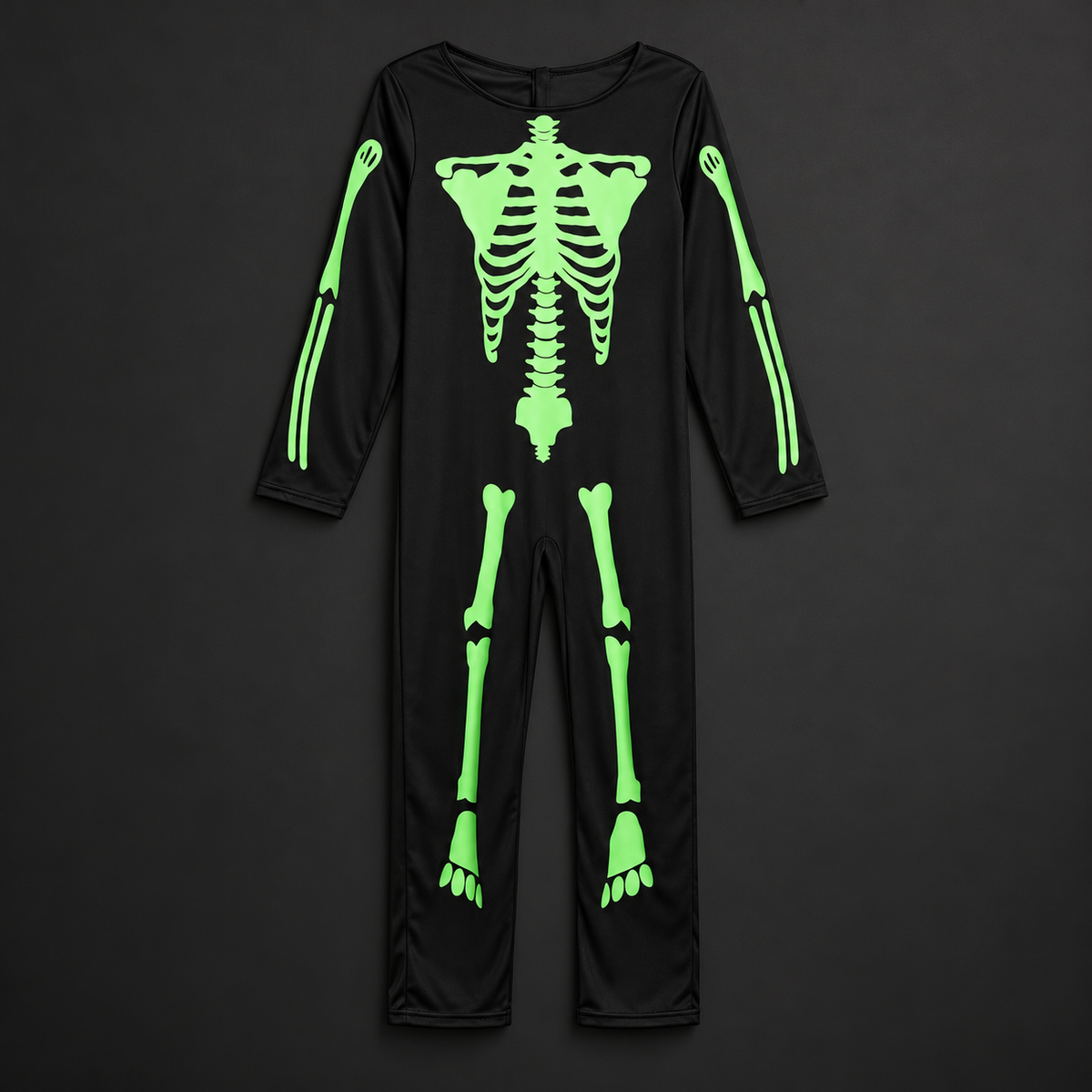 Costum fosforescent cu motiv de schelet