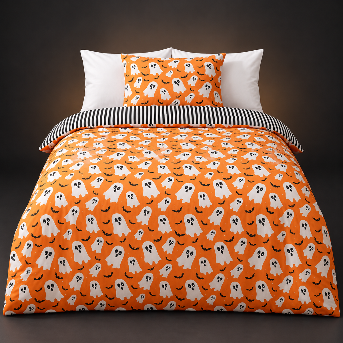 Set de lenjerie de pat cu motiv de Halloween