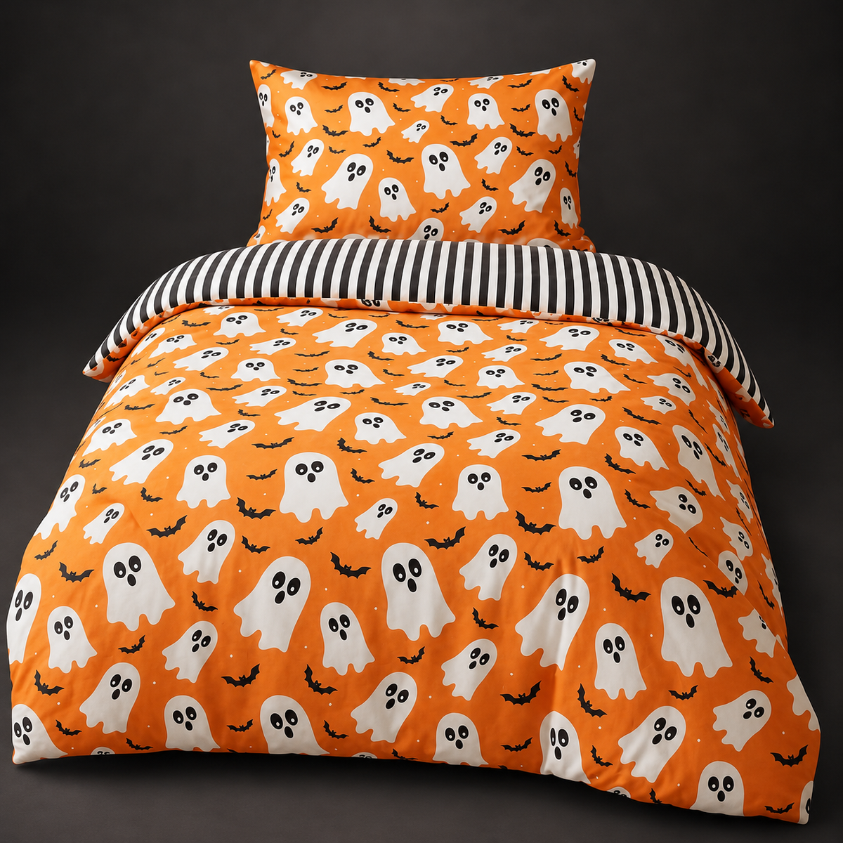 Set de lenjerie de pat cu motiv de Halloween