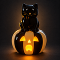 Lampă LED din ceramică pentru Halloween