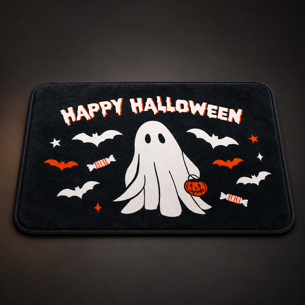 Covoraș de baie cu motiv de Halloween