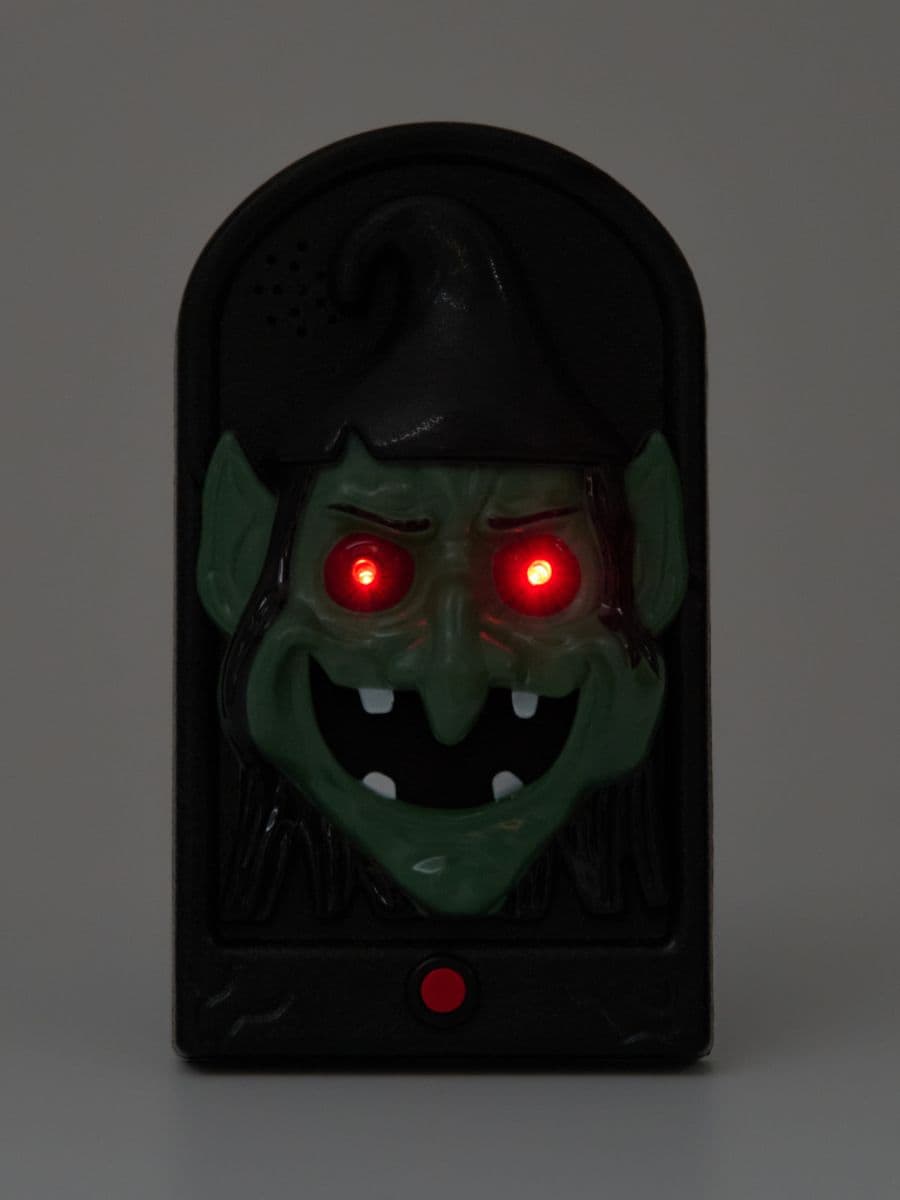 Decorațiune LED, sonerie de ușă cu goblin - fotografia 3