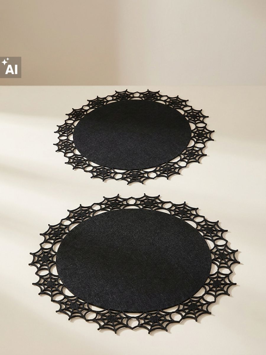 Set de 2 suporturi de masă, pânză de păianjen - fotografia 3